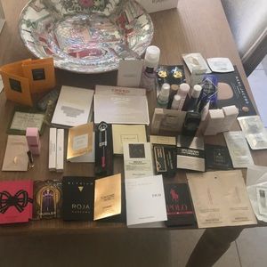 Huge luxury fragrance skincare sample bundle